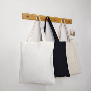 Sac fourre-tout en toile personnalisé à faible MOQ, sac fourre-tout de luxe en toile pour le shopping, personnalisation DIY - Product Image 2