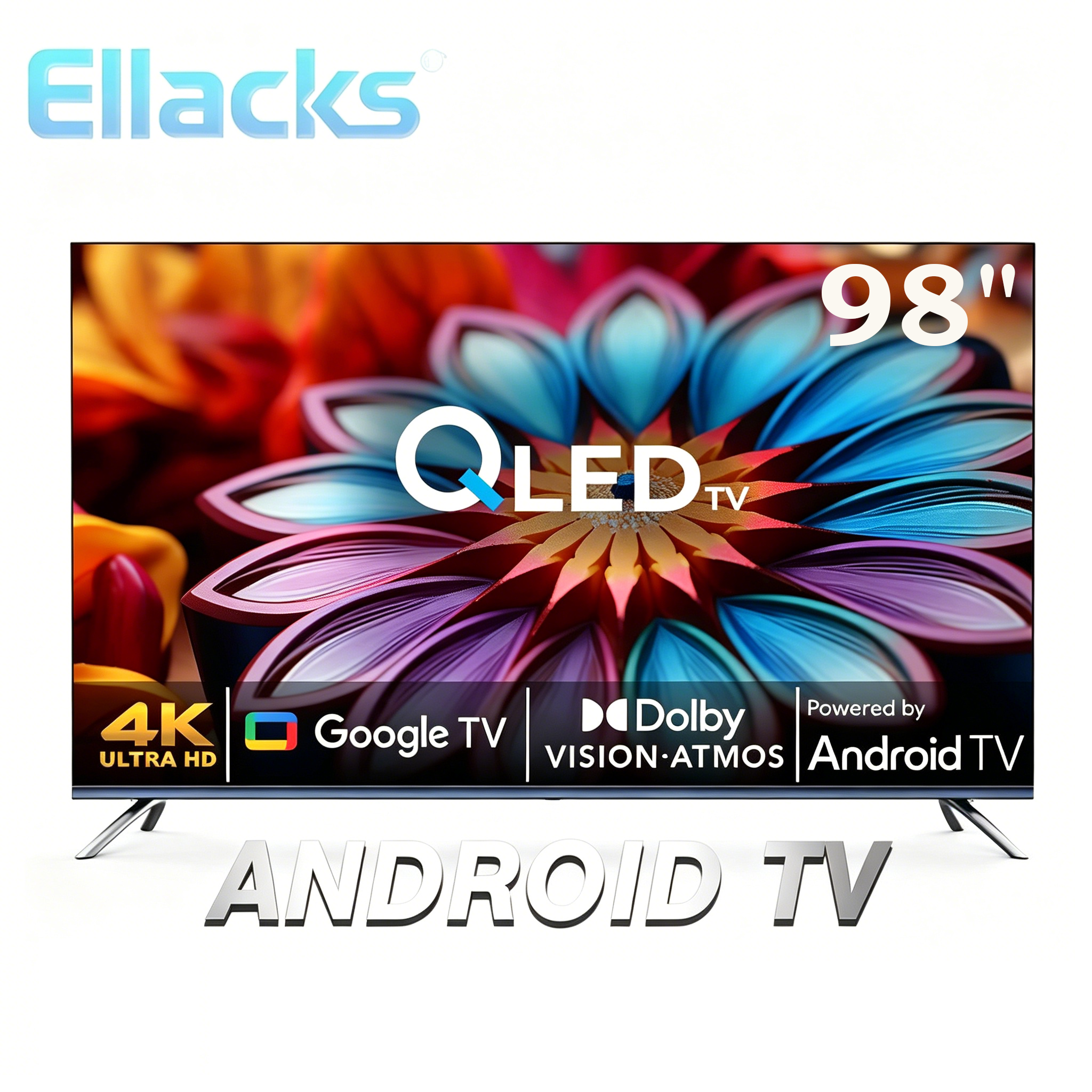 <strong>2026</strong> New Hot Selling Boderless 98inch 4K UHD Smart <strong>TV</strong> for LED Wifi Android <strong>120Hz</strong> Refresh Rate Home Hotel Use