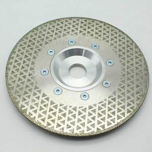 Nouveau diamantée électroplaquée pyramide vanité scie lame 80mm pour la fiber de carbone en plastique <span class=keywords><strong>composites</strong></span> stratifiés - Product Image 2