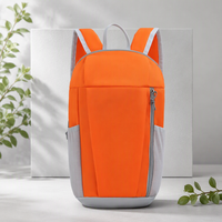 Sac à dos unisexe en denim 20L avec doublure en polyester, fermeture éclair légère, logo personnalisé, pour le sport, les activités de plein air, les trajets professionnels, résistant à l'usure, pour courtes distances