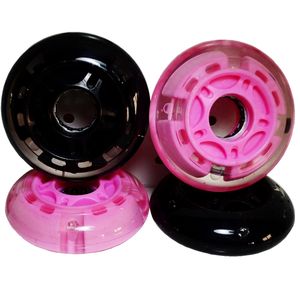 64mm 4 Pu roue patins à roulettes Pu roues pour chaussures de course à roulettes professionnel patinage sur piste courte <span class=keywords><strong>Quad</strong></span> vitesse patin à roues alignées - Product Image 2