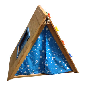 Giocare all'aperto in legno con giardino <span class=keywords><strong>tenda</strong></span> per bambini per avventure di arrampicata per bambini - Product Image 4