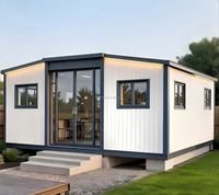 Maison conteneur extensible à double aile de 20 pieds, directement de l'usine, avec isolation en laine de roche pour camp de travailleurs et utilisation sur chantier
