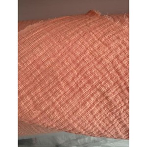 Tissu crêpe double couche 40*16 en coton slub délavé, gaze de coton pour vêtements de maternité et de détente pour bébé et tie-dye - Product Image 4