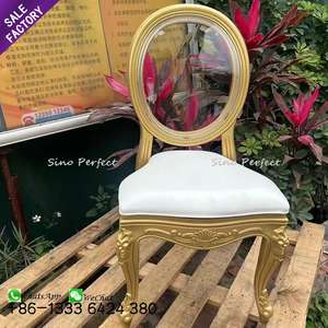 Chaises de banquet en plastique ovales de qualité supérieure, empilables, modernes, pour événements, fêtes, mariages - Product Image 1