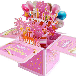 Cartes de vœux 3D en gros, <span class=keywords><strong>anniversaire</strong></span>, Noël, fête <span class=keywords><strong>des</strong></span> pères, fête <span class=keywords><strong>des</strong></span> mères, fournitures de fête, multi-types - cartes de vœux - Product Image 1