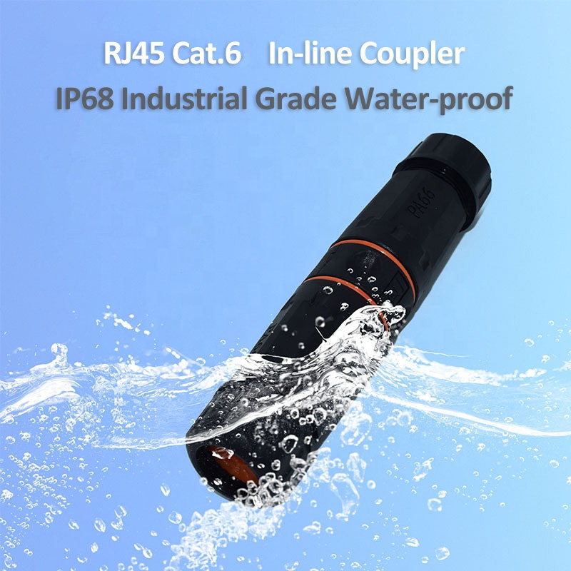 防水RJ45カプラーシールドメス-メス防水イーサネットカプラー