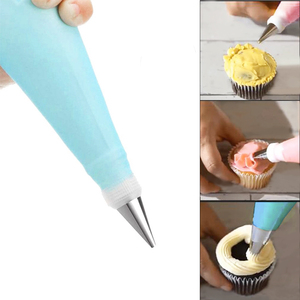 8 pz/set riutilizzabili forniture da forno Kit di strumenti per la decorazione della torta sacchetti di tubazioni in <span class=keywords><strong>Silicone</strong></span> sacchetti di pasticceria per prodotti da forno - Product Image 3