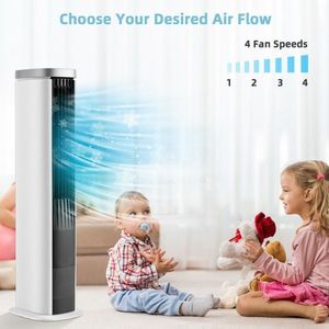 Portable Evaporative Air Cooler With Timer For On The Go Cooling White Plastic Freestanding USB Powered - Product Image 4