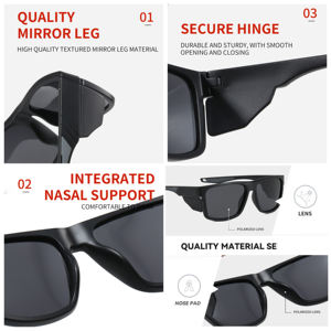 نظارات السلامة الرياضية الجديدة من الجانب الرياضي المستقطب لركوب الدراجات في الهواء الطلق UV400 النظارات الشمسية للجميع - Product Image 3