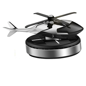 Diffuseur de parfum pour voiture en forme d'hélicoptère, modèle d'avion à énergie solaire, décoration de la console centrale, parfum automobile - Product Image 1