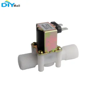 Plastic Electric Solenoid Valve Magnetic DC 12V N/C Water Air Inlet Flow Switch 1/2 "50/60mhz 0.02-0.8MPA