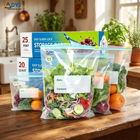 Huisvriezer voedsel fruit opberg hulpje vochtbestendig LDPE materiaal luchtdichte plastic slider ritssluitingszak