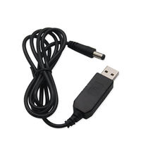 Chargeur alimenté DC 5521 avec garantie de 5 ans, câble USB 5V à 12V pour ventilateur, routeur Wi-Fi