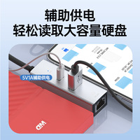 Compatible avec la carte réseau USB 3 en 2 vers 100M RJ45, prise en charge filaire sans pilote pour téléphone portable, hub et station d'accueil d'ordinateur