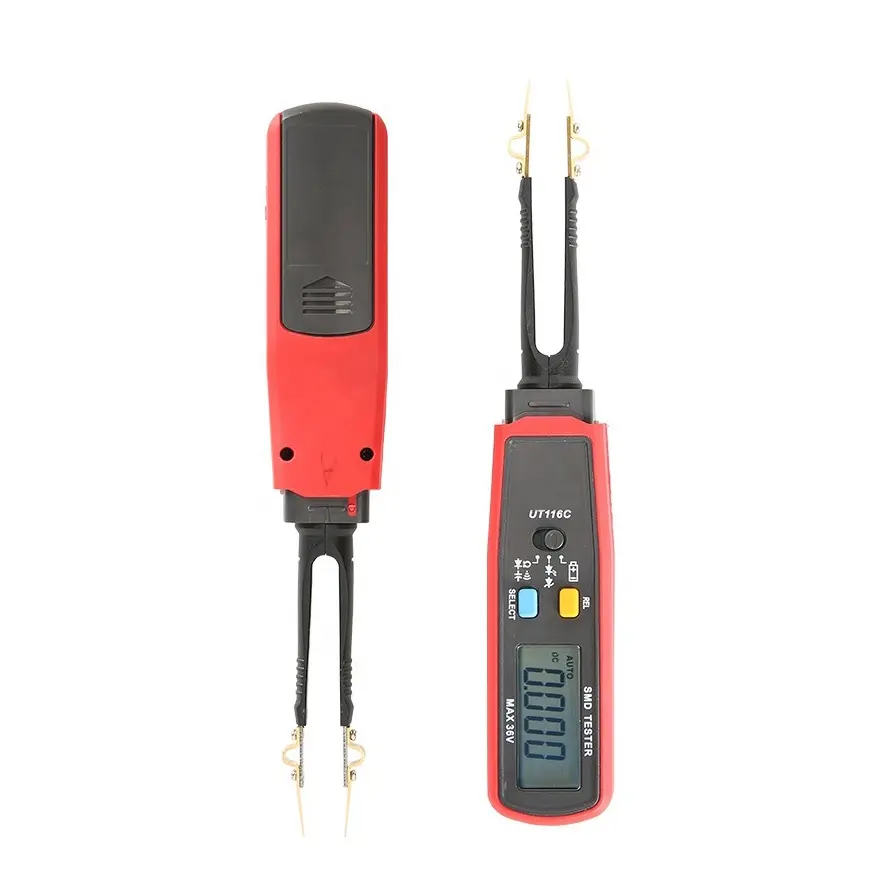 UNI-T UT116A/UT116C Digital Dis-play Pinça Inteligente Chip Tester LED Diodo Multímetro Resistor Capacitor Tester