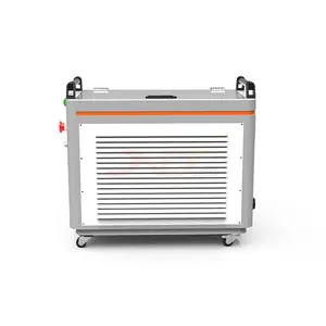 Limpiador láser pulsado de 100W, 200W, limpiador láser de mano para recubrimiento en polvo, máquina de limpieza láser portátil de 300W para placa de acero