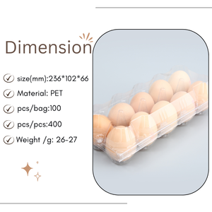 Factory Supply Kunden spezifischer Eier behälter Kunststoff-Eier karton Transparente Verpackung Eier ablage Löcher - Product Image 3