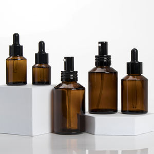 Pacchetto cosmetico di alta qualità: 15ml, 30ml, 50ml, 100ml di <span class=keywords><strong>essenza</strong></span> ambrata, contagocce in vetro, flacone di olio essenziale - Product Image 1