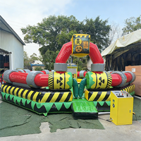 EASYFUN Jeu gonflable Meltdown Wipeout personnalisé en usine, défi Last Man Standing, jeu de carnaval pour la location