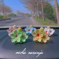 Pewangi Mobil Peach Blossom Aromaterapi Dekorasi Ventilasi Udara Bunga Plaster Aroma Segar Dewi
