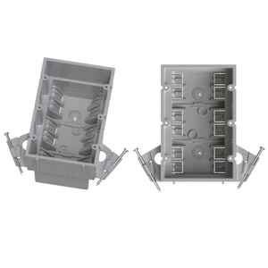 Linsheng mỹ 53 cu. in. Hai-Gang mới làm việc chuyển đổi/ổ cắm hộp với Captive móng tay 3-1/2 "D x 3-3/4" W x 5-7/8 "L - Product Image 1