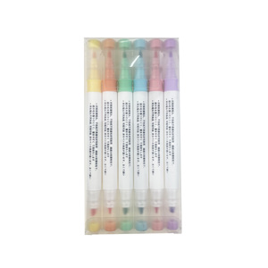 Ensemble de stylos surligneurs pour la Bible à double pointe, lot de 6, couleurs assorties, surligneur à séchage rapide pour l'étude, le journal, l'école, le bureau - Product Image 3
