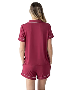 Schwangere Frau Pyjamas Baumwolle Mütterliche Modal PJS Mutterschaft Nachtwäsche Augen maske Match Bambus Viskose Pyjamas für Frauen <span class=keywords><strong>Set</strong></span> - Product Image 2