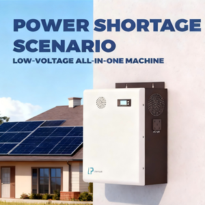Sistema de Almacenamiento de Energía Solar Híbrido para el Hogar, Batería de Litio de 1.28KWH 12.8V, Comunicación CAN, Montaje en Pared, Sistema Todo en Uno - Product Image 1