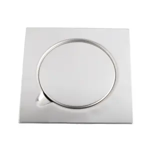 Ledfre — Drain de sol de cuisine en aluminium 15x15cm, salle de bain carrée en acier inoxydable, pas cher, 304