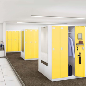 Casier à 3 portes en métal pour personnel, domicile, dortoir, extérieur, école, vestiaire, gymnase, rangement - Product Image 6