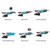 Ensemble d'outils sans balais de qualité professionnelle, outils électriques 110-120V/220-240V, 850/800/710W, 10000 tr/min, meuleuse d'angle industrielle