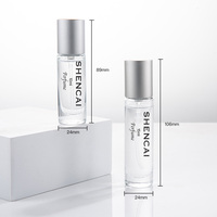 Nouveau design 2026 – Flacons de parfum tendance en stock, 10 ml et 15 ml, avec corps transparent, vaporisateur et pompe