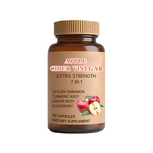 Cápsulas de Vinagre de Sidra de Manzana y Jengibre para Adelgazar, Suplemento Detox, Etiqueta Privada de Fábrica OEM ODM GMP - Product Image 1