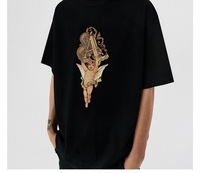 Camiseta Premium de Alta Calidad OEM ODM Estilo Hip Hop, Corte Holgado, Teñida con Pigmentos, Retro, Lisa, de Lujo, Corte Cuadrado, 280GSM, Fábrica de Shenzhen