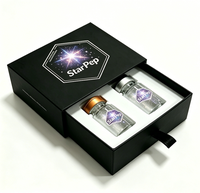 Boîte à tiroir personnalisée avec logo imprimé, emballage pour flacon de peptide de 2 ml et 3 ml avec support en plastique, boîte coulissante personnalisée pour 2 ou 3 flacons de 2 ml et 3 ml