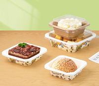 Conteneur alimentaire à emporter de nouvelle conception pour restaurant, bol en papier kraft octogonal blanc, boîte à salade carrée rectangulaire en papier kraft