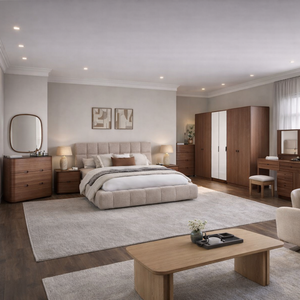 Luxury Modern Bedroom Furniture Sets for Whole <b>House</b> Customization King <b>Bed</b> Size Wood Material - Product Image 4