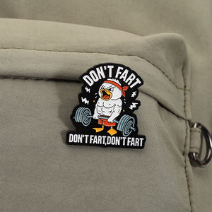 Broches de Esmalte con Humor de Gimnasio, Perro y Pato, Nunca Dejar de Entrenar las Piernas, Meme de Fitness, Joyería Divertida para el Uso Diario de los Amantes del Ejercicio, Venta al por Mayor - Product Image 3