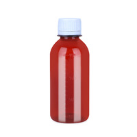Bouteille en plastique transparente PET de 50 à 200 ml avec échelle graduée, bouteille à bec verseur, grande capacité, pour laboratoire