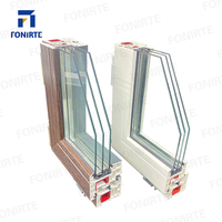 고급 OEM UPVC 플라스틱 여닫이 창문 및 문 친환경 내구성 현대적 디자인 평생 보증