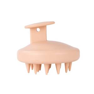 Yeni silikon şampuan tarak ve masaj fırçası çocuk derisi temizleme için taşınabilir plastik saplı toptan - Product Image 4