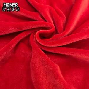 340GSM doppio lato in microfibra tessuto Super morbido in velluto con tinta unita Semi-opaca per il cappotto della giacca da uomo - Product Image 4
