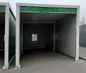 <span class=keywords><strong>Garage</strong></span> conteneur à fond ouvert - <span class=keywords><strong>Garage</strong></span> modulaire de 20 pieds - Maison en acier pratique et facile à utiliser - Product Image 2