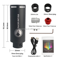 Traceur lumineux arc-en-ciel 7 couleurs en nylon, unité de traceur CCW 14 mm pour arme à feu
