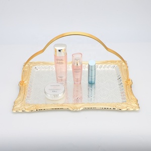 Rectangle Decorative Mirror <b>Tray</b>, French Style, Makeup Organizer, <b>Jewelry</b> Organizer, Serving <b>Tray</b> - Product Image 5