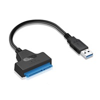 Cable de datos de disco duro SATA a usb3.0, cable adaptador de disco duro SATA de 2,5 pulgadas, venta al por mayor de fábrica