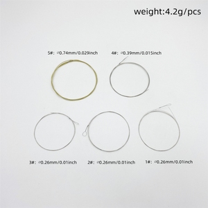Cordes de banjo à 5 cordes, en Bronze nickelé, antirouille, durables, accessoires pour instruments de banjo folk <span class=keywords><strong>Bluegrass</strong></span> - Product Image 2