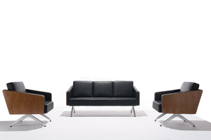 Muebles comerciales modernos, sofá seccional, muebles, sofá de oficina, conjunto de Material de cuero, sillón de <span class=keywords><strong>3</strong></span> plazas, sofá de oficina de negocios - Product Image 3