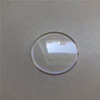 Fabricant bas prix 15-50mm diamètre saphir verre optique Plano convexe lentille sphérique montre cristal lentilles